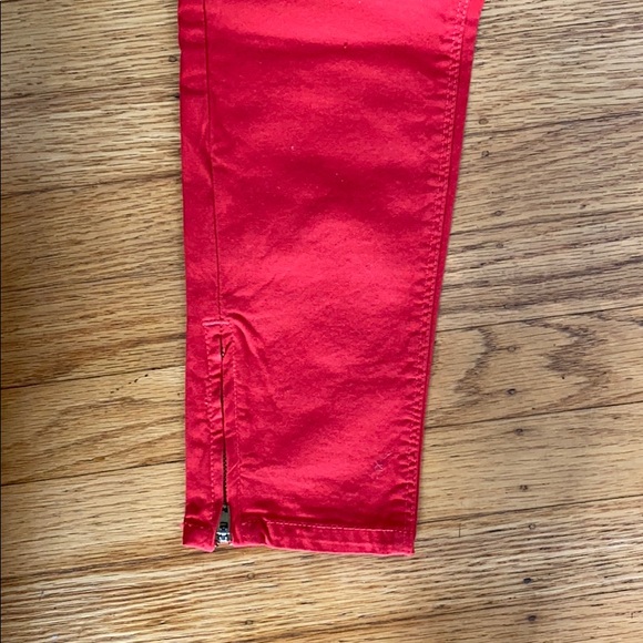 New Zara Red Jeans Sz 6 - Picture 3 of 4